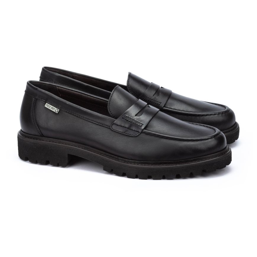 Men's Pikolinos TOLEDO Moccasins Black | NZ C2019Q7